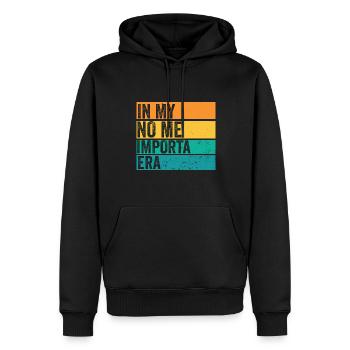 In My No Me Importa Era I Don't Care Retro Funny - Männer Premium Bio Hoodie - Schwarz - Vorne - Nico (187cm)