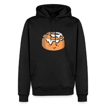 Zimtschnecke - Männer Premium Bio Hoodie - Schwarz - Vorne - Nico (187cm)