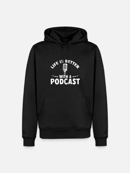 Podcaster Podcast - Men’s Premium Organic Hoodie - black