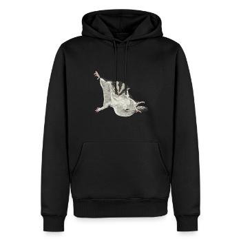 Planeur à tête courte Planeur à sucre - Sweat à capuche Premium bio Homme - noir - Devant - Nico (187cm)