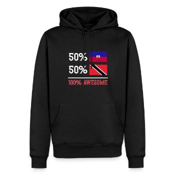 Trinidad und Tobago Flagge - Männer Premium Bio Hoodie - Schwarz - Vorne - Nico (187cm)