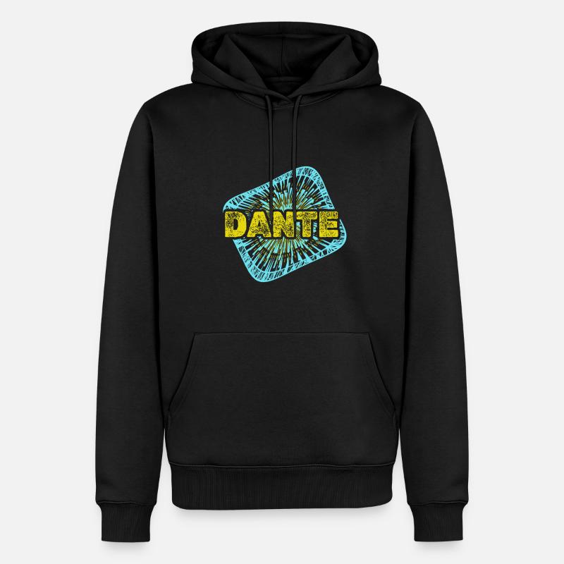 Freizeit Dante - Männer Premium Bio Hoodie - Schwarz