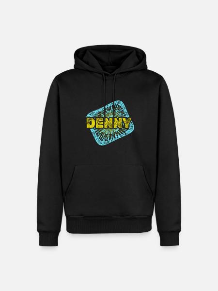 Freizeit Denny - Männer Premium Bio Hoodie - Schwarz