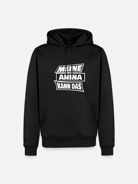 Anina as Anina - Men’s Premium Organic Hoodie - black