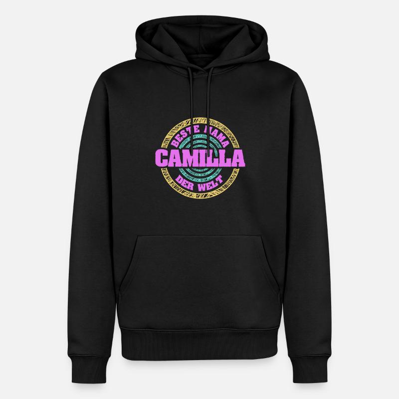 Mutter Camilla - Männer Premium Bio Hoodie - Schwarz
