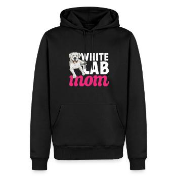Labrador Retriever blanc Labrador Labrador blanc - Sweat à capuche Premium bio Homme - noir - Devant - Nico (187cm)