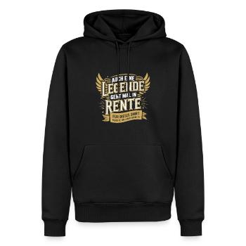 Auch Eine Legende Geht Mal In Rente - Männer Premium Bio Hoodie - Schwarz - Vorne - Nico (187cm)