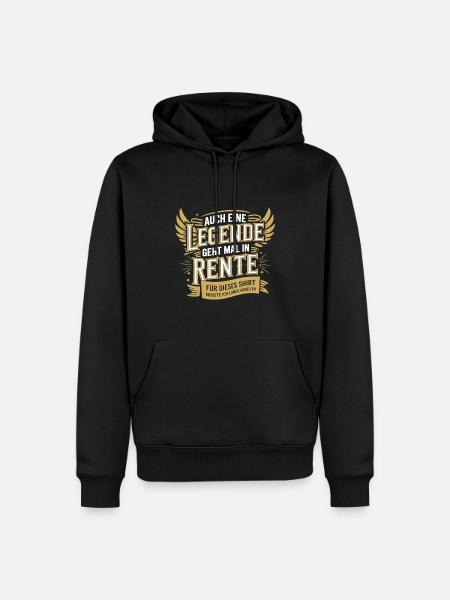 Even a legend retires - Men’s Premium Organic Hoodie - black