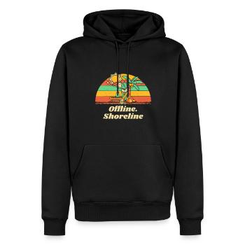 Offline Shoreline Beach Family Ocean Relatives - Männer Premium Bio Hoodie - Schwarz - Vorne - Nico (187cm)