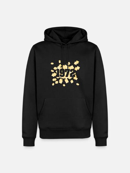 Born in 1972 - Men’s Premium Organic Hoodie - black