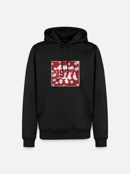 Born in 1977 - Men’s Premium Organic Hoodie - black