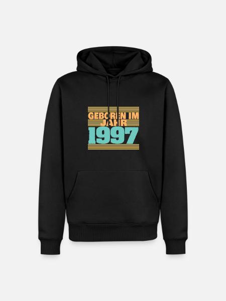 1997 - Männer Premium Bio Hoodie - Schwarz