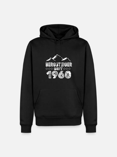 1960 - Männer Premium Bio Hoodie - Schwarz