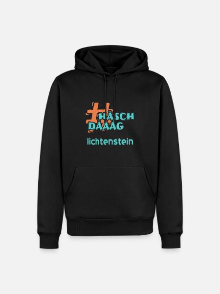 Land Lichtenstein - Männer Premium Bio Hoodie - Schwarz