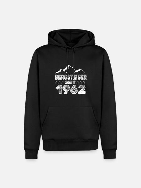 Jahr 1962 - Männer Premium Bio Hoodie - Schwarz