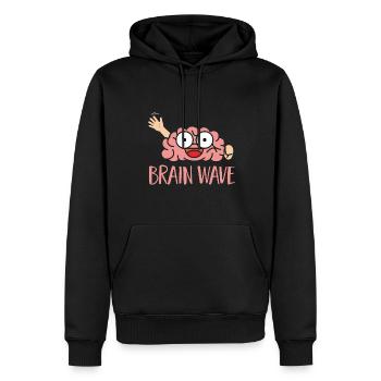 Neurologie, Infirmière, Cerveau, Neurologue - Sweat à capuche Premium bio Homme - noir - Devant - Nico (187cm)