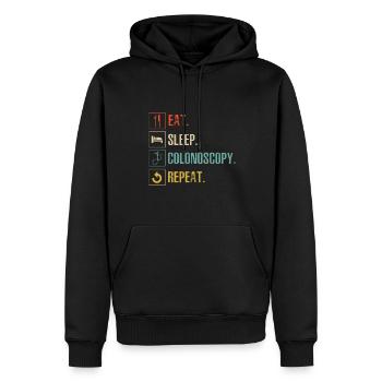 Gastroenterologie Endoskopie Koloskopie - Männer Premium Bio Hoodie - Schwarz - Vorne - Nico (187cm)