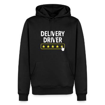 Lieferant Paket Lieferung - Männer Premium Bio Hoodie - Schwarz - Vorne - Nico (187cm)