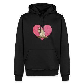 Streifenhörnchen Chipmunk Nagetier Geschenk - Männer Premium Bio Hoodie - Schwarz - Vorne - Nico (187cm)