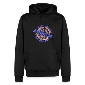 Kollege Anselm - Männer Premium Bio Hoodie - Schwarz - Vorne - Nico (187cm)