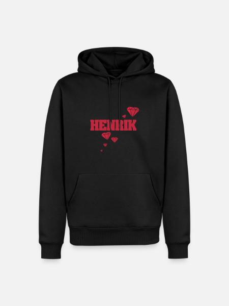 Gift for Henrik - Men’s Premium Organic Hoodie - black