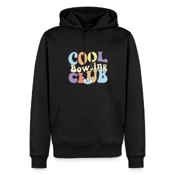 Cool Bowling Club Bowler Team Bowling Alley Player - Männer Premium Bio Hoodie - Schwarz - Vorne - Nico (187cm)
