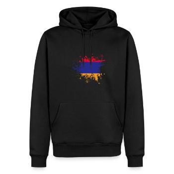 Armenische Flagge Armenien - Männer Premium Bio Hoodie - Schwarz - Vorne - Nico (187cm)