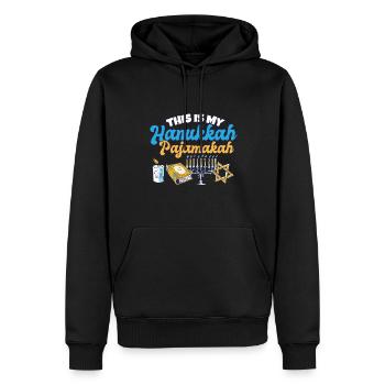 This Is My Hanukkah Pajamakah Jewish Matching - Männer Premium Bio Hoodie - Schwarz - Vorne - Nico (187cm)