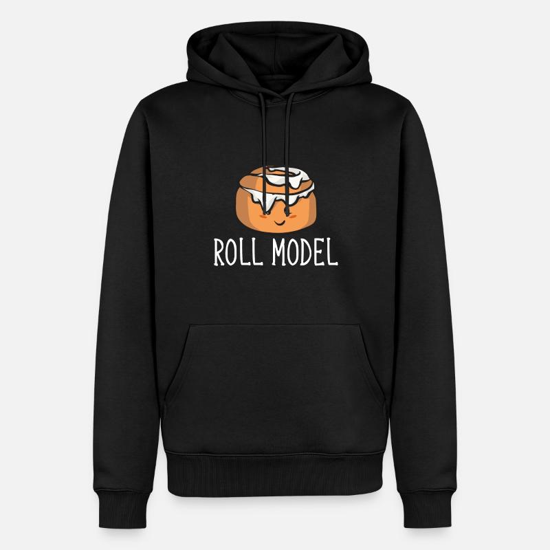 Zimtschnecke - Männer Premium Bio Hoodie - Schwarz