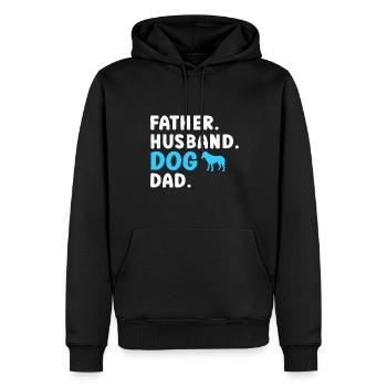 Bluetick Coonhound Gift Funny Saying - Men’s Premium Organic Hoodie - black - Front - Nico (187cm)