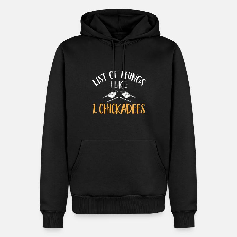 Observation des oiseaux mésanges - Sweat à capuche Premium bio Homme - noir