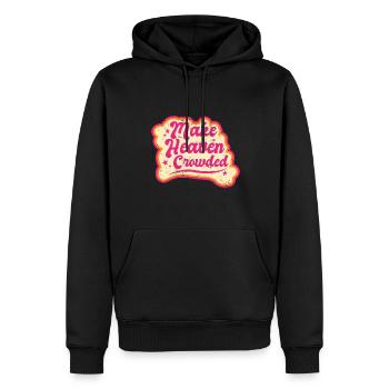 Faites du ciel une Écriture biblique bondée Jésus - Sweat à capuche Premium bio Homme - noir - Devant - Nico (187cm)