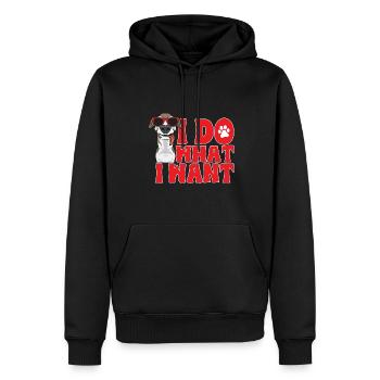 Italienischer Windspiel Windhund Hunde - Männer Premium Bio Hoodie - Schwarz - Vorne - Nico (187cm)