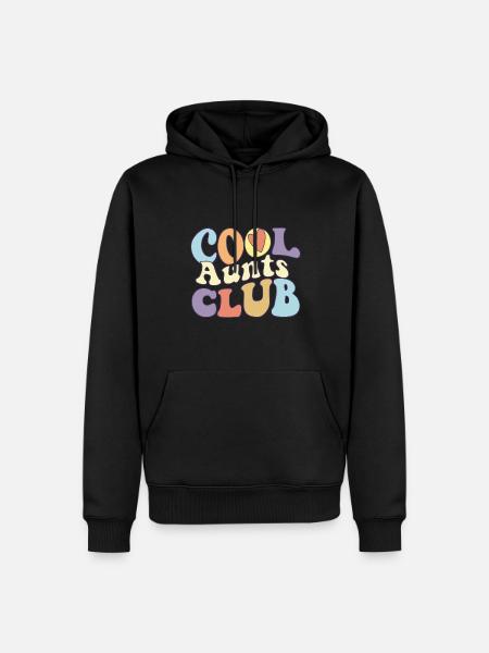 Cool Aunts Club Beste stolte tante noensinne - Premium økologisk hettegenser for menn - svart