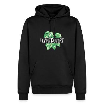 Monstera Deliciosa Albo Plante d’intérieur botanique - Sweat à capuche Premium bio Homme - noir - Devant - Nico (187cm)