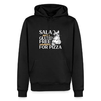 Glutenfrei Gluten Intoleranz - Männer Premium Bio Hoodie - Schwarz - Vorne - Nico (187cm)