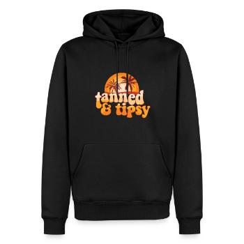 Summer Vibes Tanned And Tipsy Tropical Travel - Männer Premium Bio Hoodie - Schwarz - Vorne - Nico (187cm)