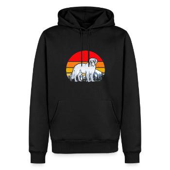 Saint-Bernard Chien Saint-Bernard - Sweat à capuche Premium bio Homme - noir - Devant - Nico (187cm)