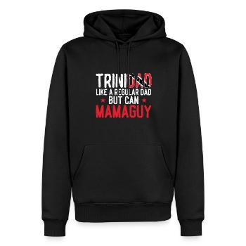 Drapeau de Trinité-et-Tobago - Sweat à capuche Premium bio Homme - noir - Devant - Nico (187cm)