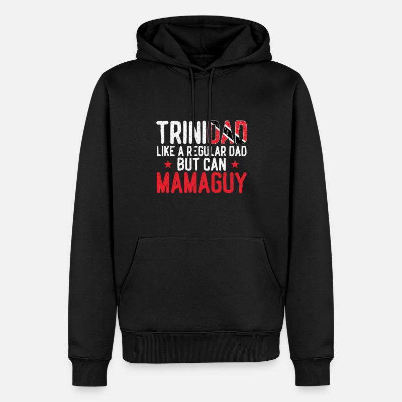 Drapeau de Trinité-et-Tobago - Sweat à capuche Premium bio Homme - noir
