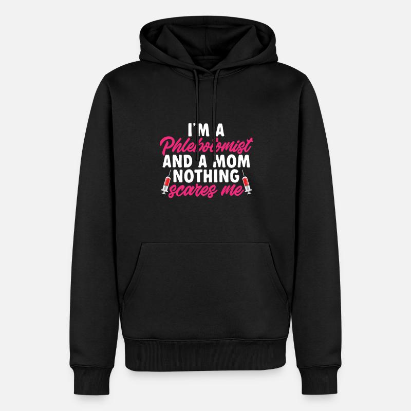 Phlébotomie Prise de sang Infirmière - Sweat à capuche Premium bio Homme - noir