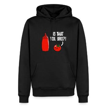 Ketchup Tomatenketchup - Männer Premium Bio Hoodie - Schwarz - Vorne - Nico (187cm)