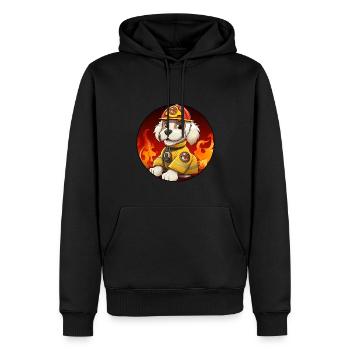 Hunde Feuerwehr - Männer Premium Bio Hoodie - Schwarz - Vorne - Nico (187cm)