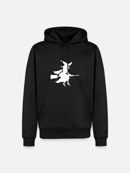 Halloween witch scary gift - Men’s Premium Organic Hoodie - black