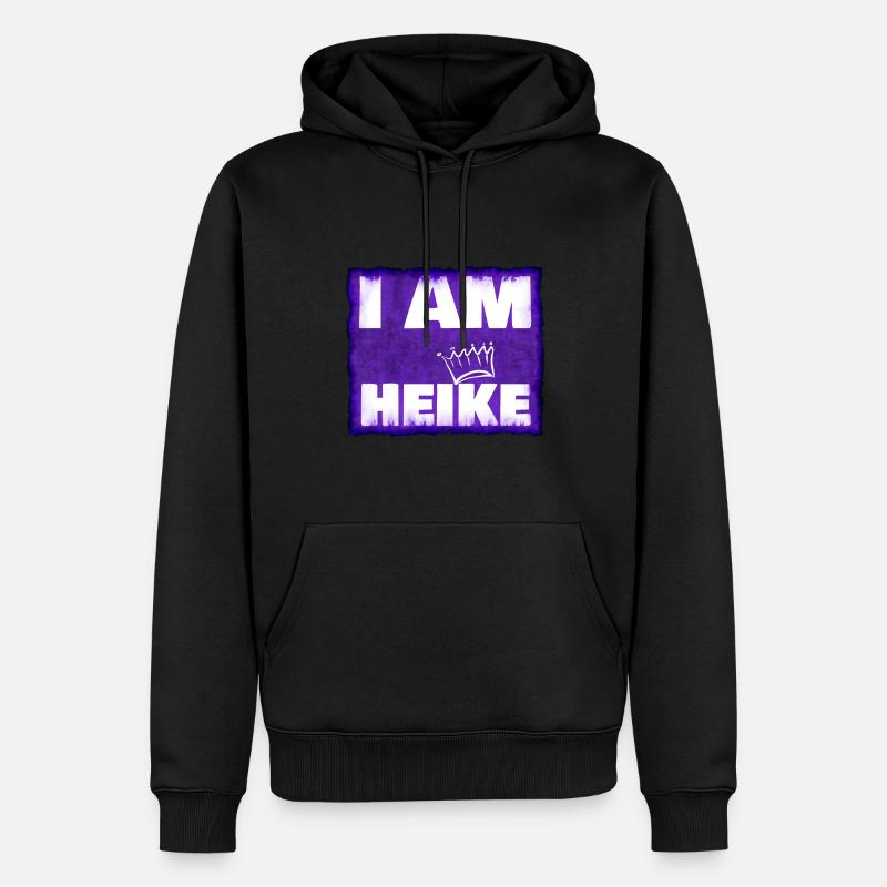 Heike - Männer Premium Bio Hoodie - Schwarz