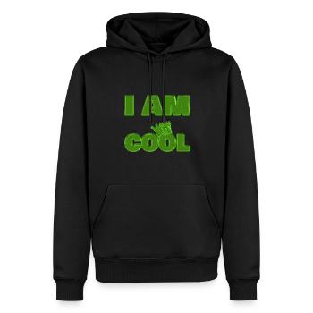 Refroidir - Sweat à capuche Premium bio Homme - noir - Devant - Nico (187cm)