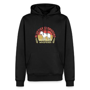 Bluetick Coonhound Gift Funny Saying - Men’s Premium Organic Hoodie - black - Front - Nico (187cm)