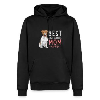 Jack Russell Terrier - Männer Premium Bio Hoodie - Schwarz - Vorne - Nico (187cm)