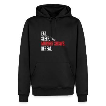 Wahre Verbrechen Podcaster True Crime Podcast - Männer Premium Bio Hoodie - Schwarz - Vorne - Nico (187cm)