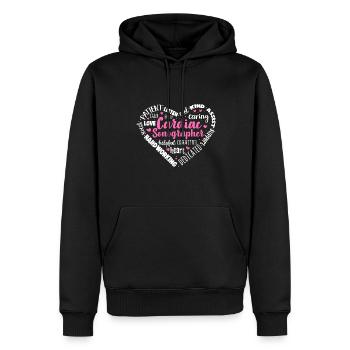 Kardiologe Medizinische Sonographie Ultraschall - Männer Premium Bio Hoodie - Schwarz - Vorne - Nico (187cm)